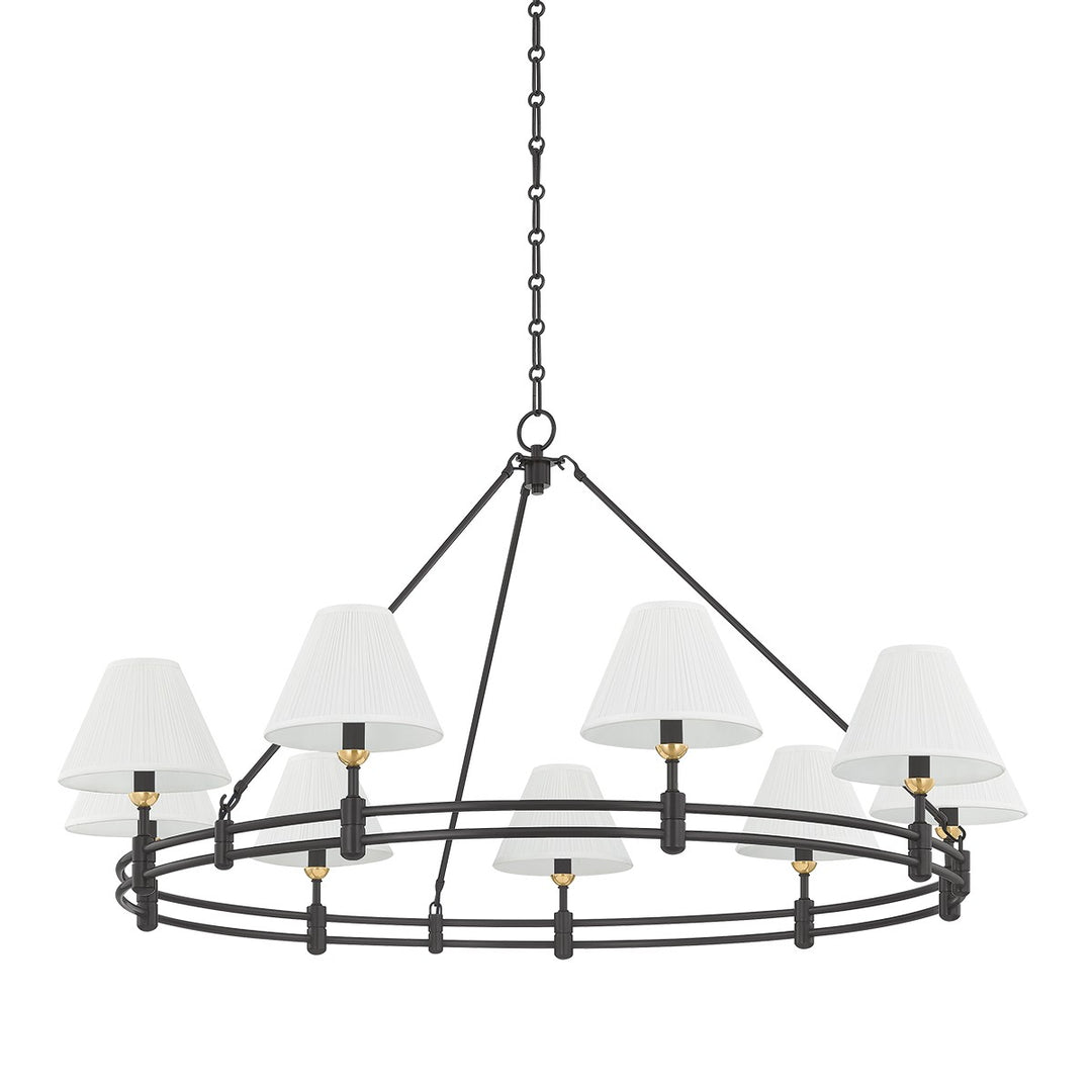 Hudson Valley Canada - MDS1801-AGB/DB - Nine Light Chandelier - Howard - Aged Brass