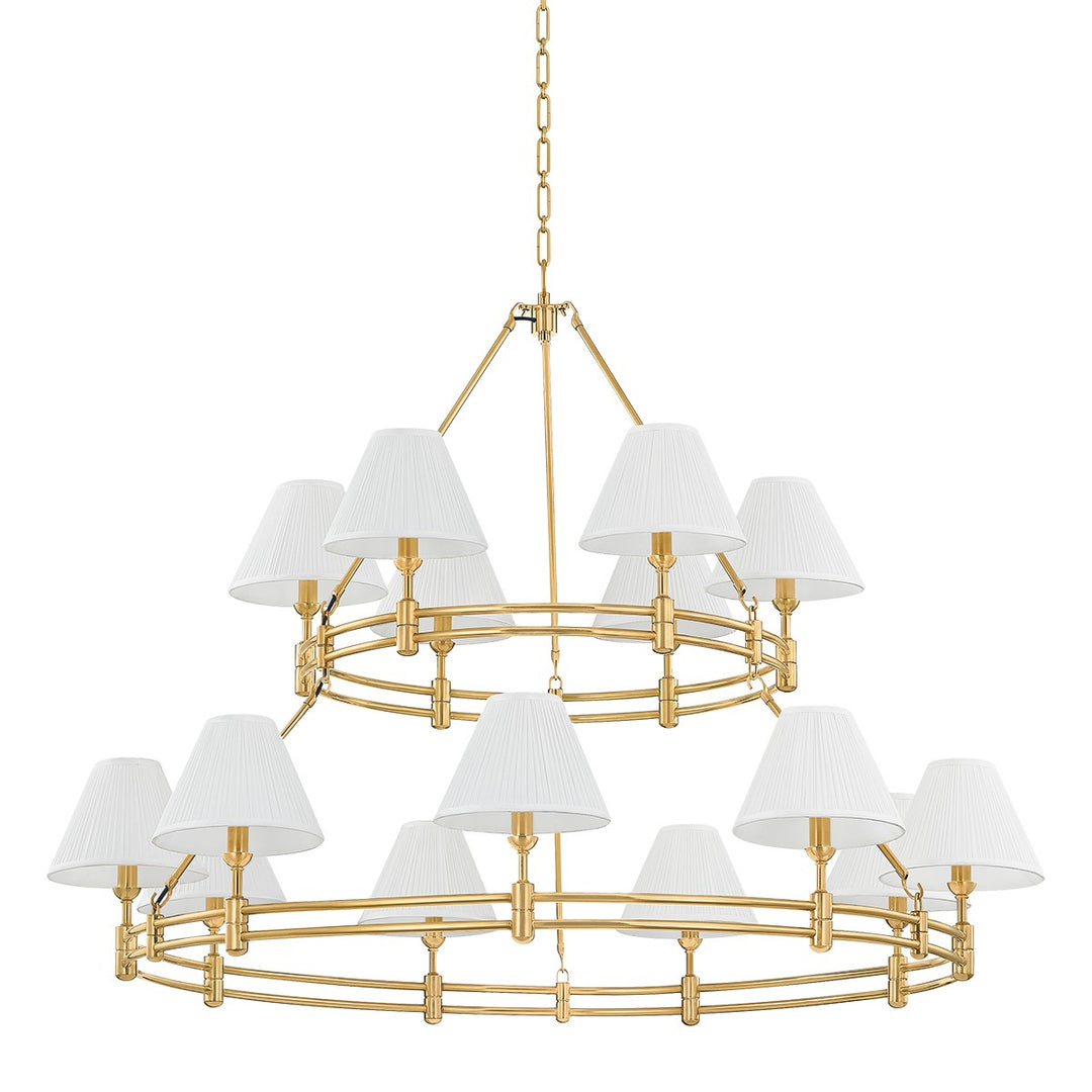 Hudson Valley Canada - MDS1802-AGB - 15 Light Chandelier - Howard - Aged Brass