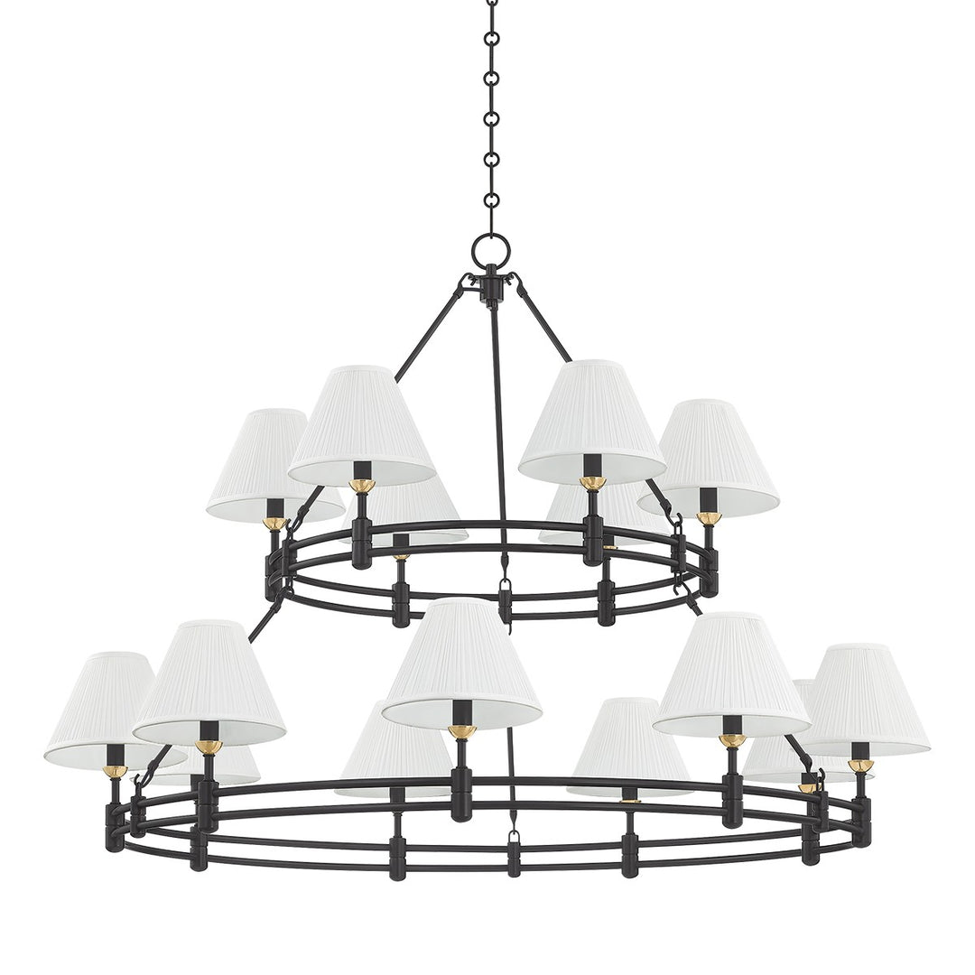 Hudson Valley Canada - MDS1802-AGB/DB - 15 Light Chandelier - Howard - Aged Brass