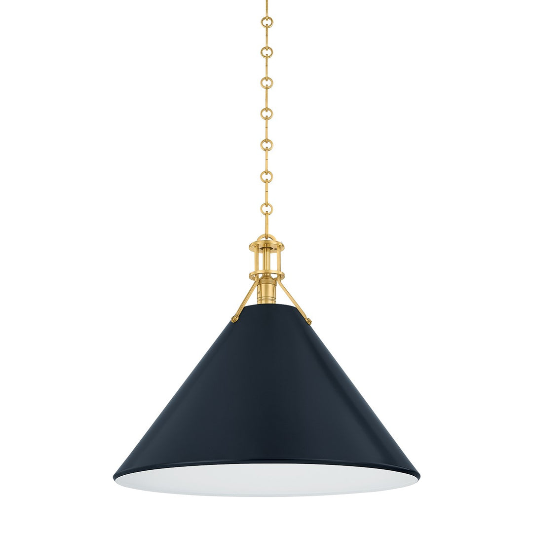 Painted No. 2 One Light Pendant in Aged Brass/Distressed Bronze - available from The Lighting Shoppe, trusted by Canadian homeowners
