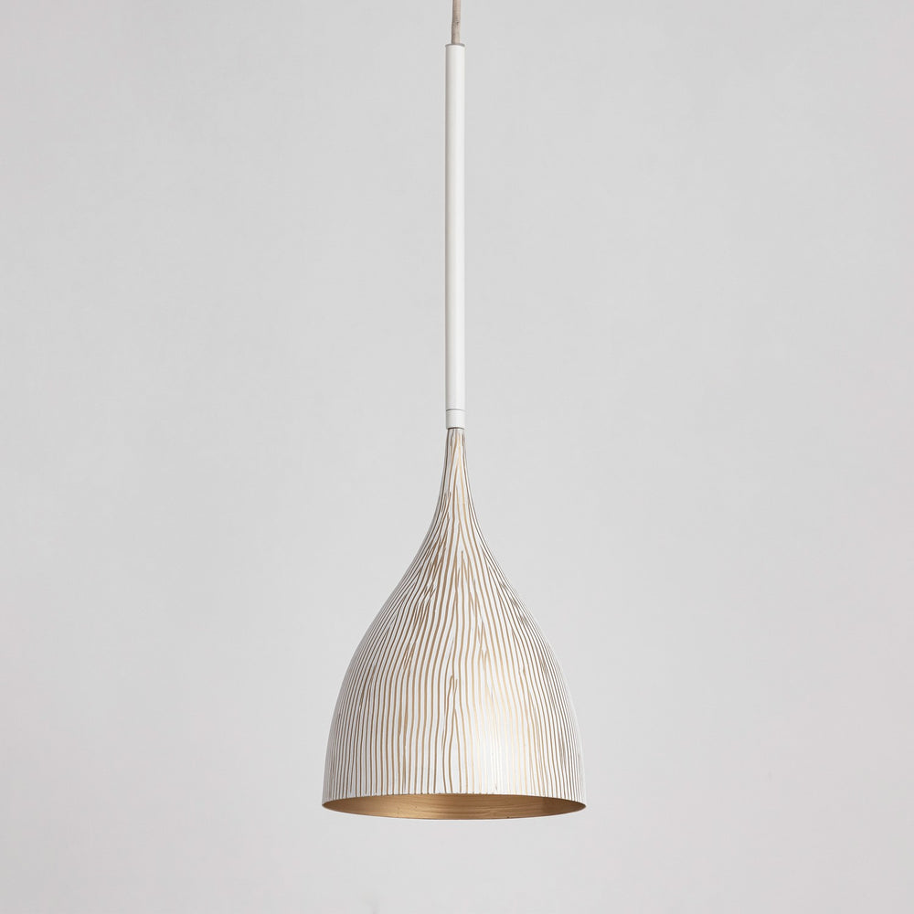 Maxim - 10911WTGLD - One Light Mini Pendant - Fleur - White/Gold
