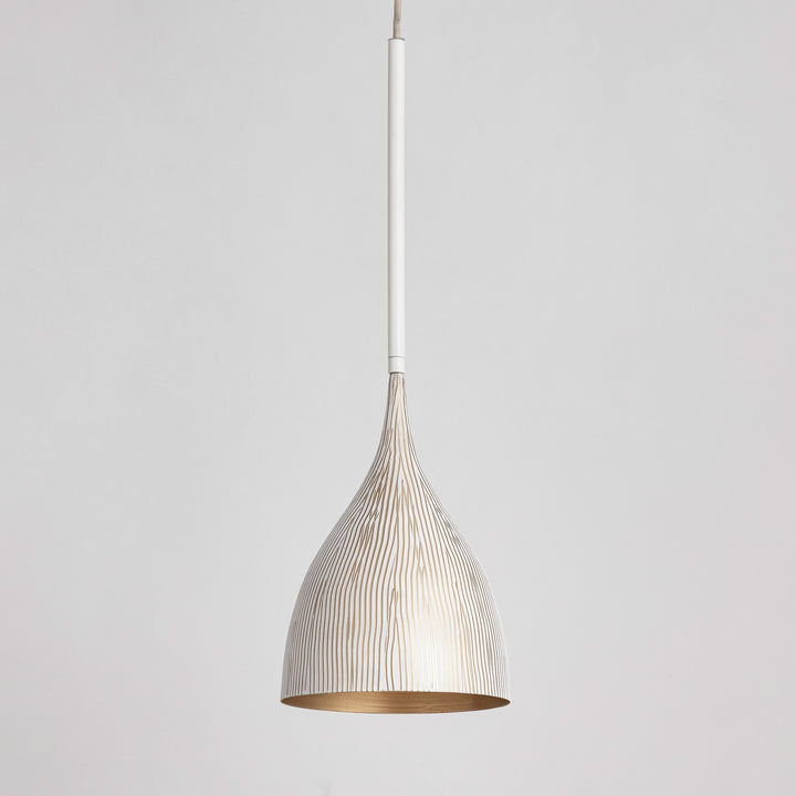 Maxim - 10911WTGLD - One Light Mini Pendant - Fleur - White/Gold