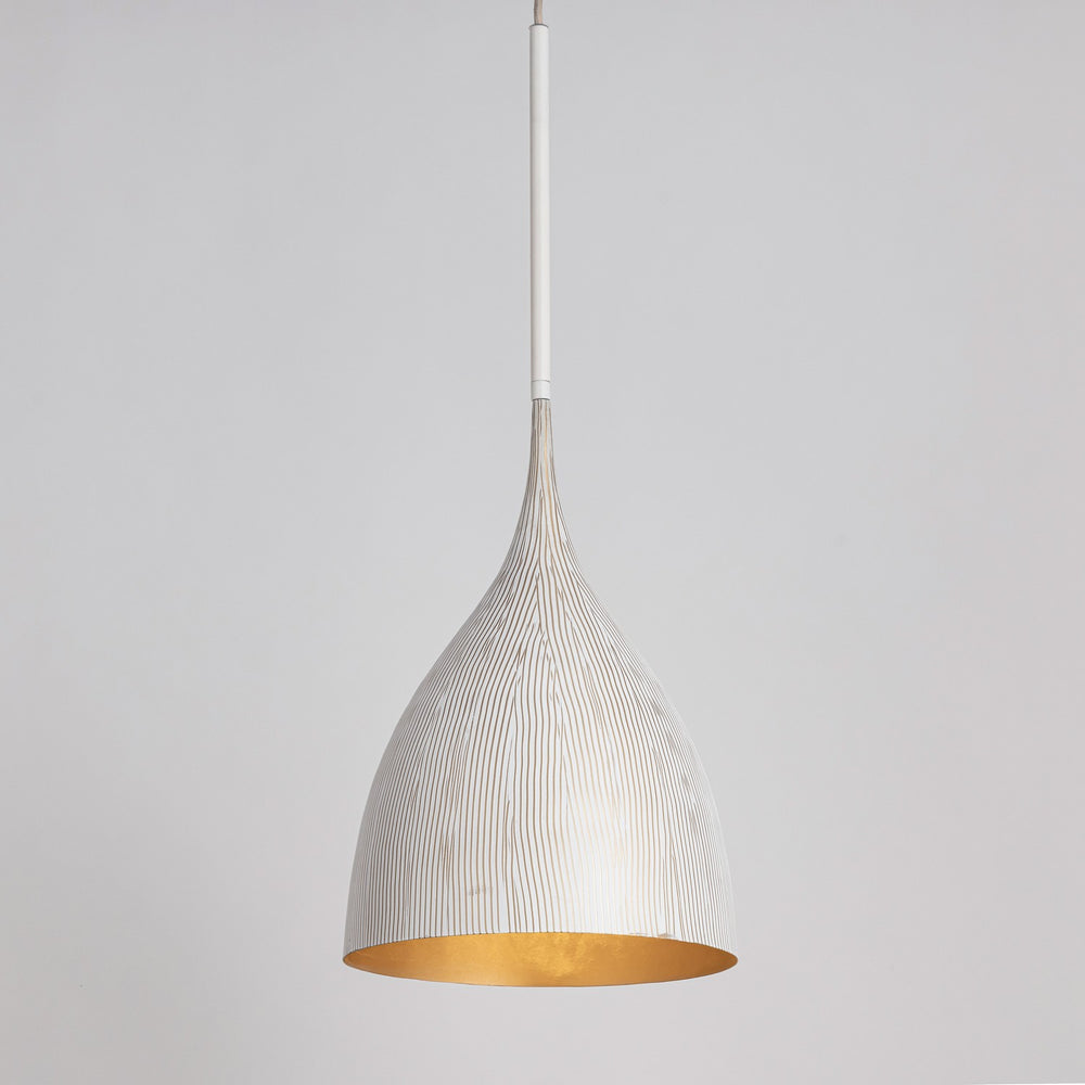 Maxim - 10912WTGLD - One Light Pendant - Fleur - White/Gold