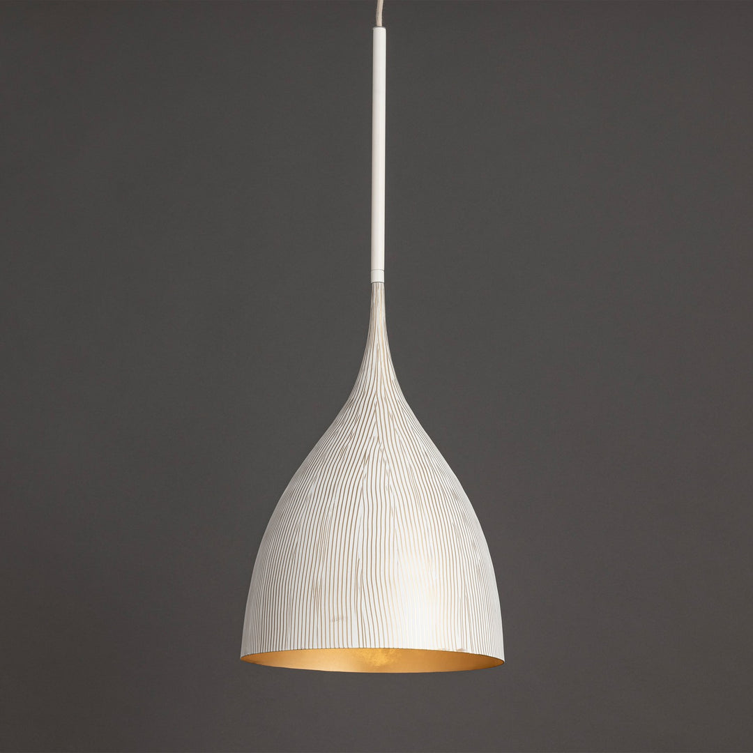 Maxim - 10912WTGLD - One Light Pendant - Fleur - White/Gold