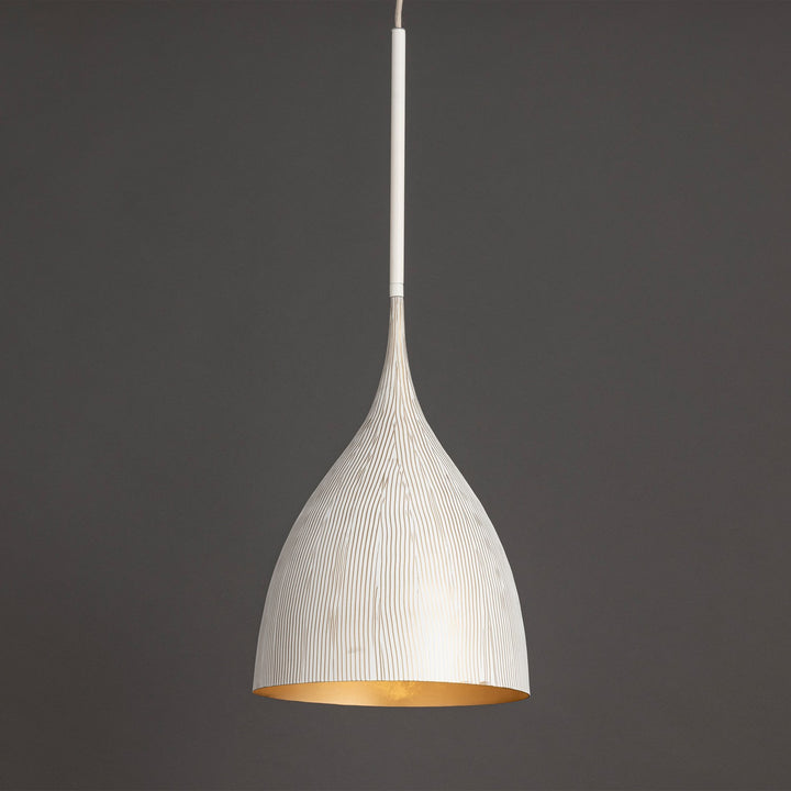 Maxim - 10912WTGLD - One Light Pendant - Fleur - White/Gold