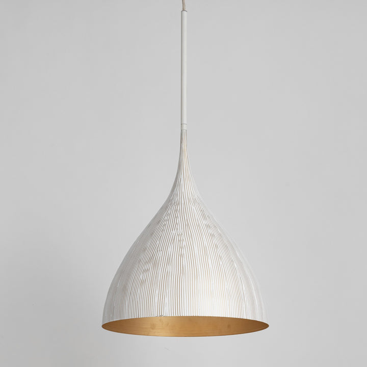 Maxim - 10913WTGLD - One Light Pendant - Fleur - White/Gold