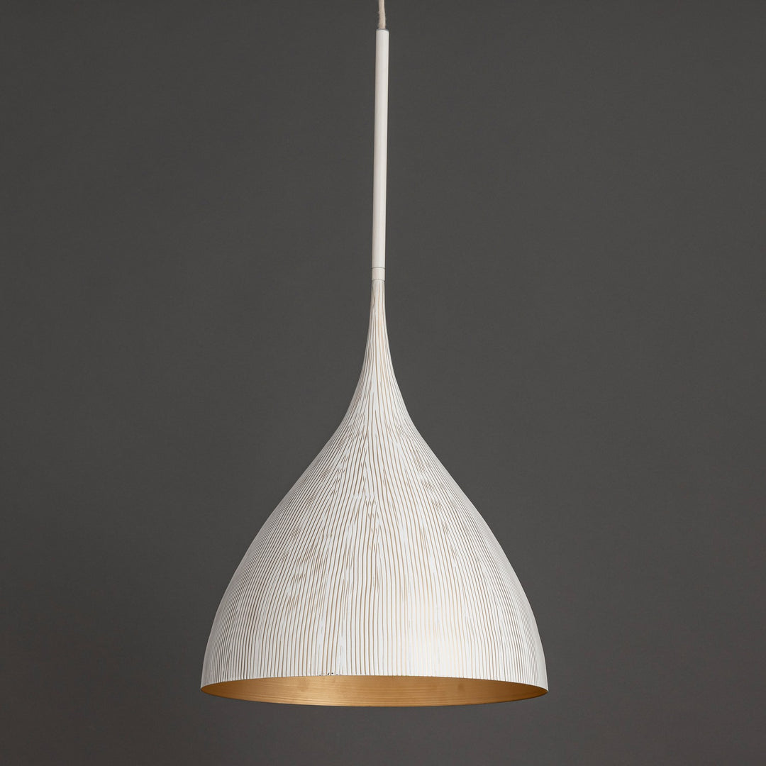 Maxim - 10913WTGLD - One Light Pendant - Fleur - White/Gold