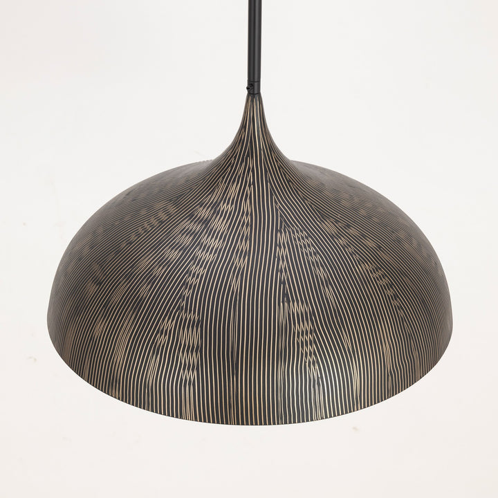 Maxim - 10914BKGLD - One Light Pendant - Fleur - Black / Gold