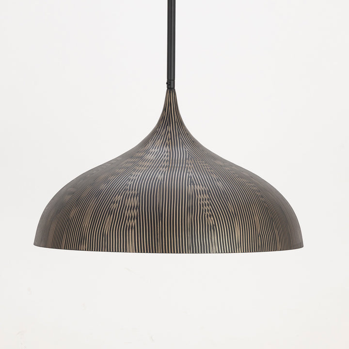 Maxim - 10914BKGLD - One Light Pendant - Fleur - Black / Gold