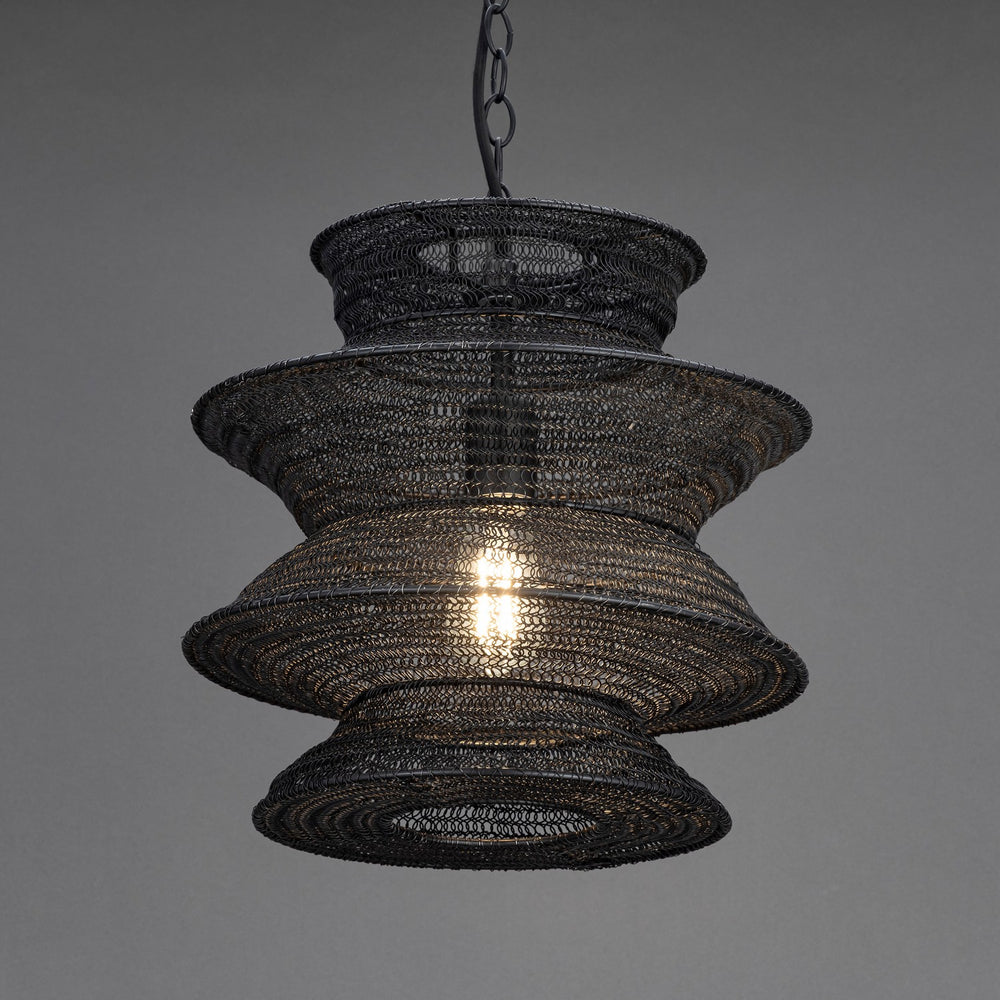 Maxim - 14930BK - One Light Pendant - Krabi - Black