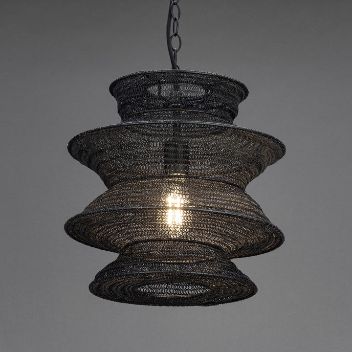 Maxim - 14930BK - One Light Pendant - Krabi - Black