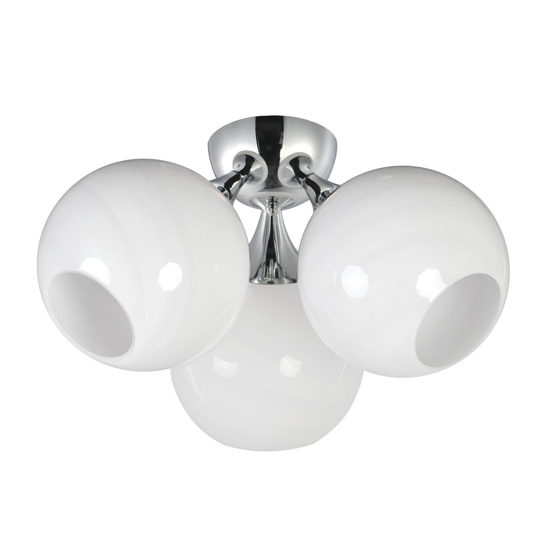 Maxim - 21225MRPC - Three Light Semi Flush Mount - Neve - Polished Chrome