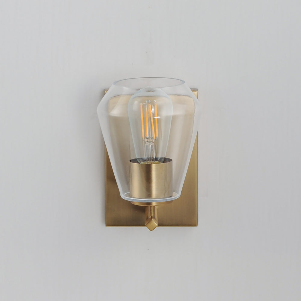 Maxim - 21331CLNAB - One Light Wall Sconce - Geode - Natural Aged Brass