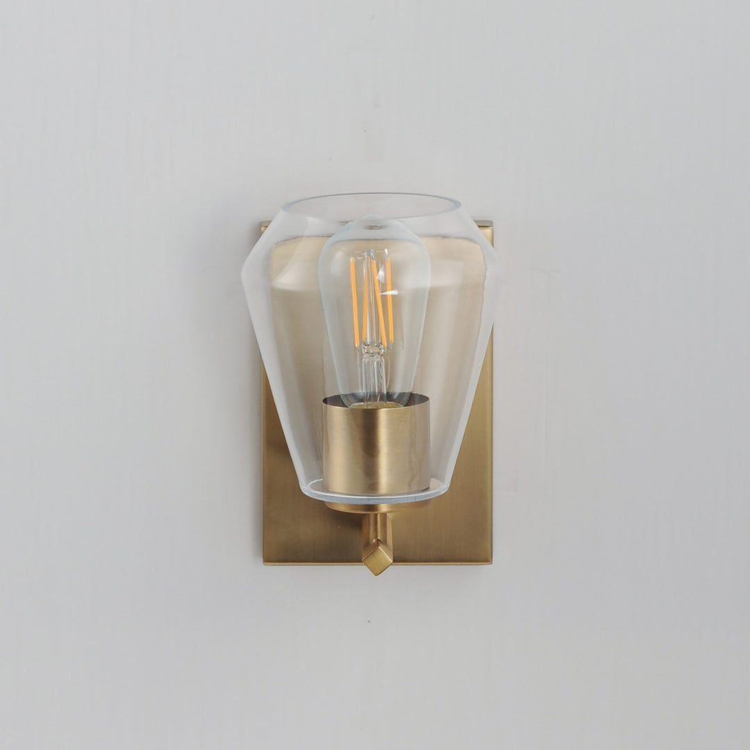 Maxim - 21331CLNAB - One Light Wall Sconce - Geode - Natural Aged Brass