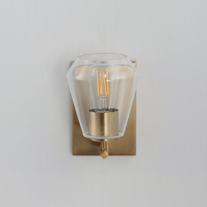 Maxim - 21331CLNAB - One Light Wall Sconce - Geode - Natural Aged Brass