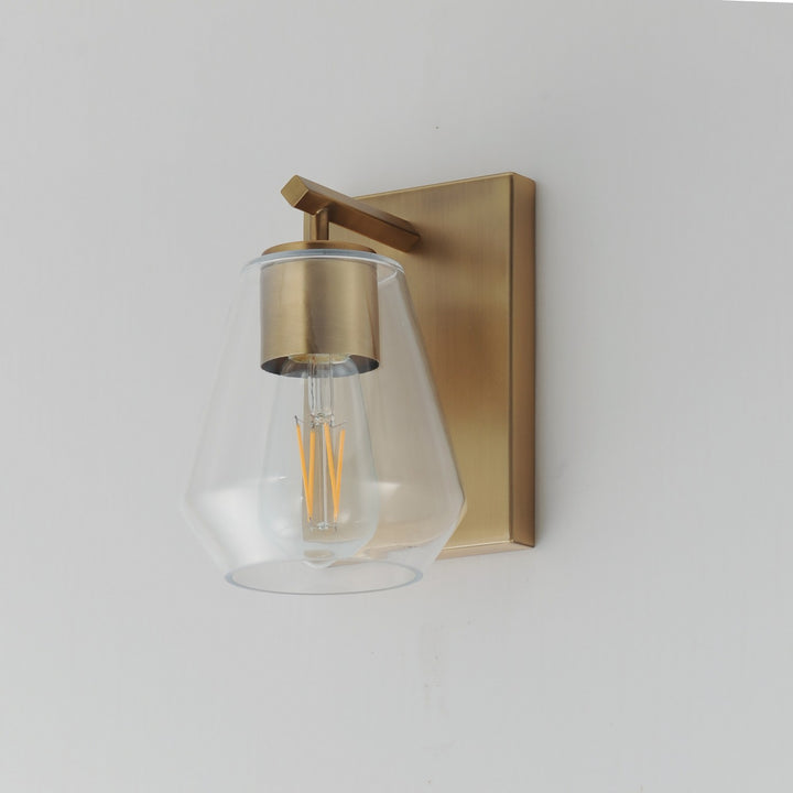 Maxim - 21331CLNAB - One Light Wall Sconce - Geode - Natural Aged Brass