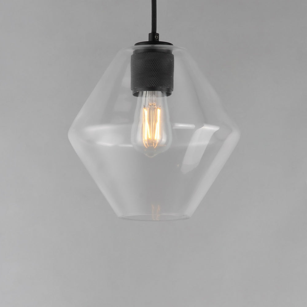 Maxim - 21336CLBK - One Light Pendant - Geode - Black