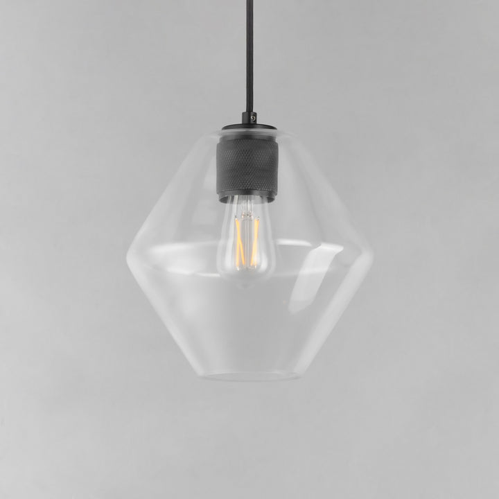 Maxim - 21336CLBK - One Light Pendant - Geode - Black