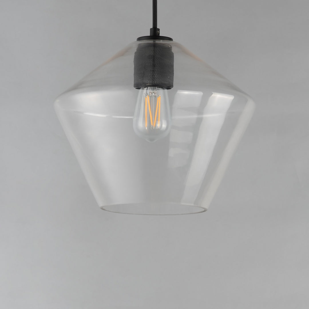 Maxim - 21337CLBK - One Light Pendant - Geode - Black