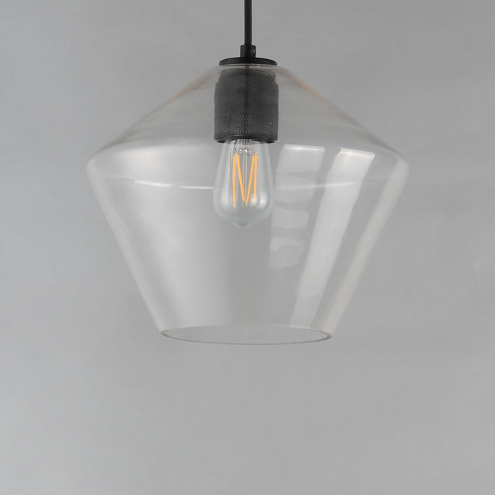 Maxim - 21337CLBK - One Light Pendant - Geode - Black