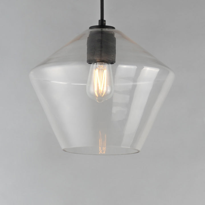 Maxim - 21337CLBK - One Light Pendant - Geode - Black