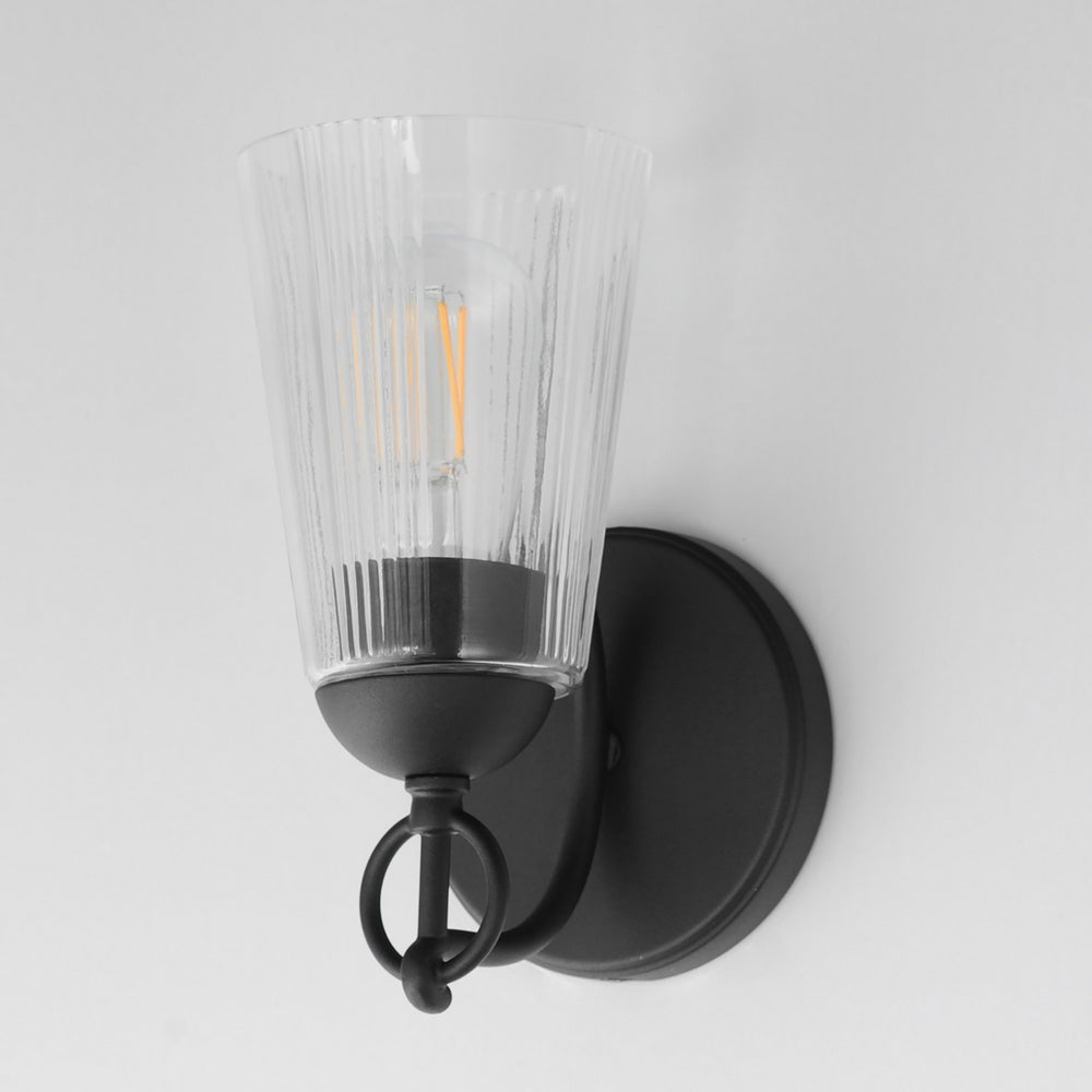 Maxim - 21391CLBK - One Light Wall Sconce - Jackson Hole - Black