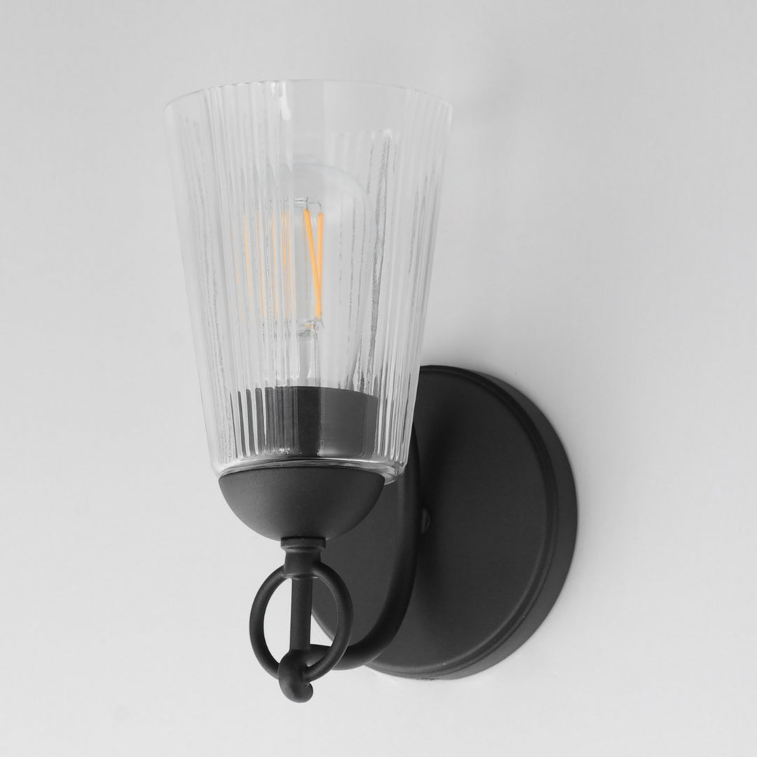 Maxim - 21391CLBK - One Light Wall Sconce - Jackson Hole - Black