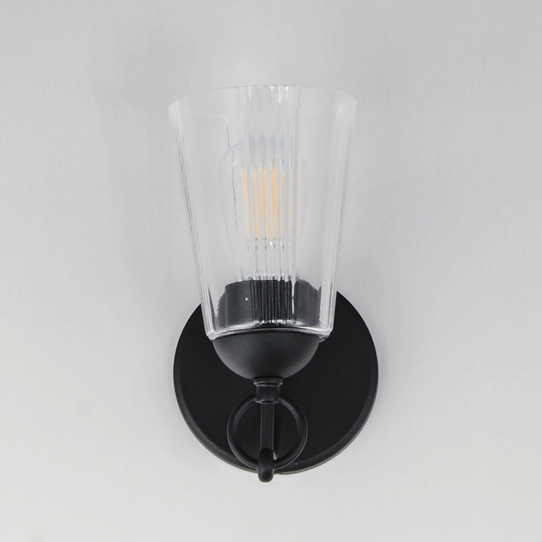 Maxim - 21391CLBK - One Light Wall Sconce - Jackson Hole - Black