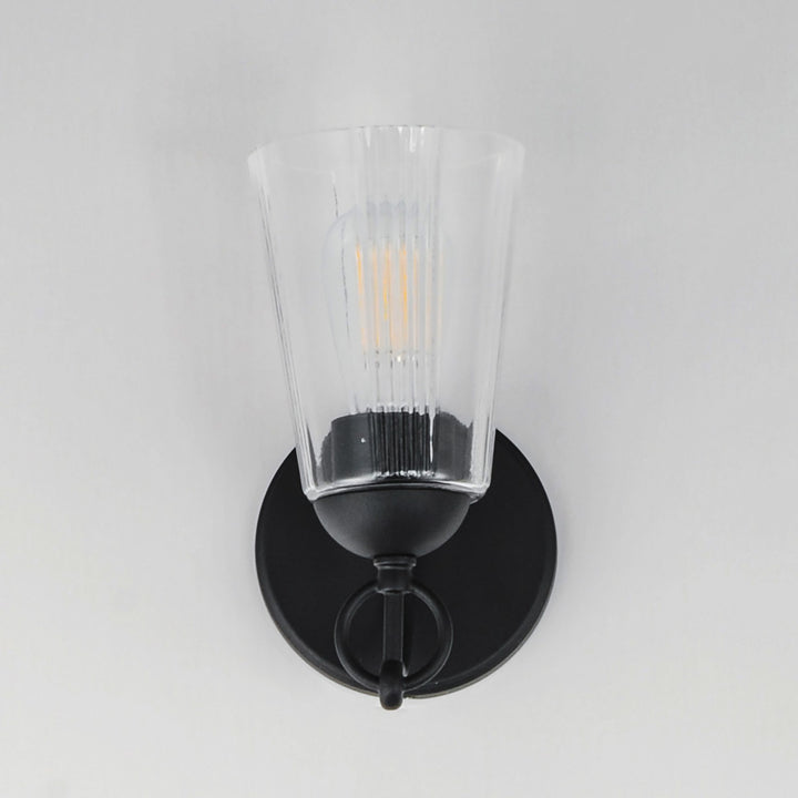 Maxim - 21391CLBK - One Light Wall Sconce - Jackson Hole - Black