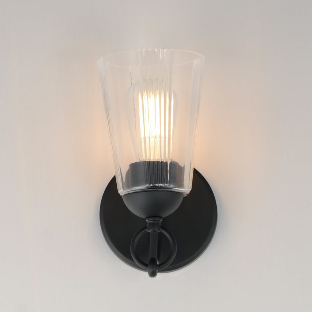 Maxim - 21391CLBK - One Light Wall Sconce - Jackson Hole - Black