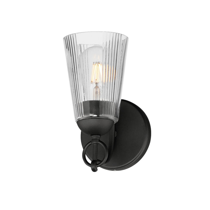 Maxim - 21391CLBK - One Light Wall Sconce - Jackson Hole - Black