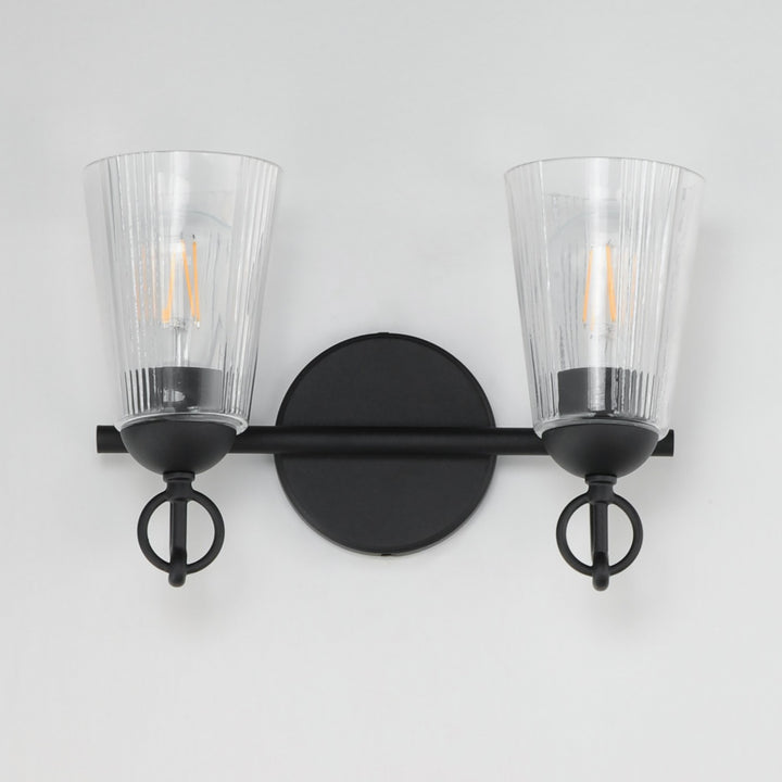 Maxim - 21392CLBK - Two Light Wall Sconce - Jackson Hole - Black