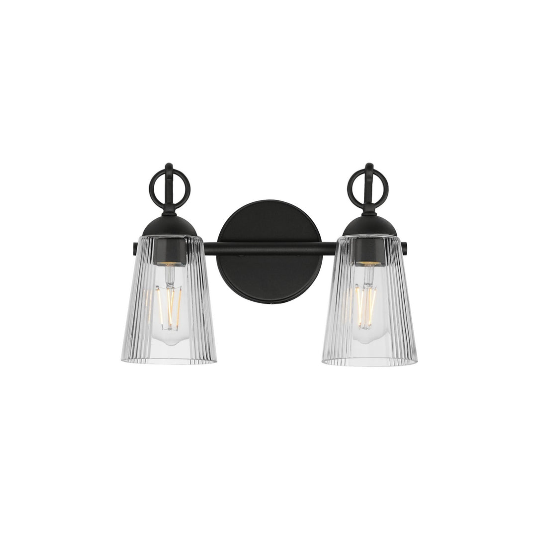 Maxim - 21392CLBK - Two Light Wall Sconce - Jackson Hole - Black