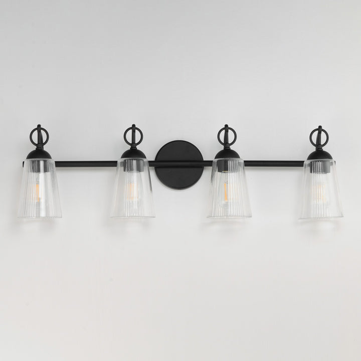 Maxim - 21394CLBK - Four Light Bath Vanity - Jackson Hole - Black