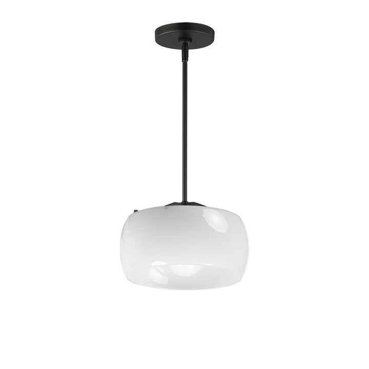 Maxim - 26141WTBK - One Light Pendant - Glazed - White / Black