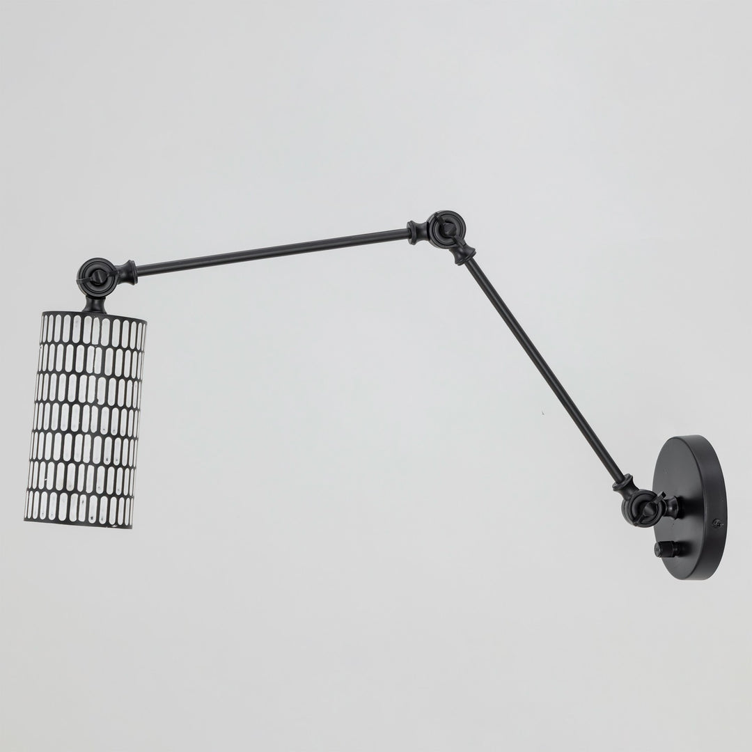 Maxim - 29120BKWT - One Light Wall Sconce - Shaka - Black / White