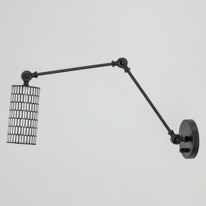 Maxim - 29120BKWT - One Light Wall Sconce - Shaka - Black / White