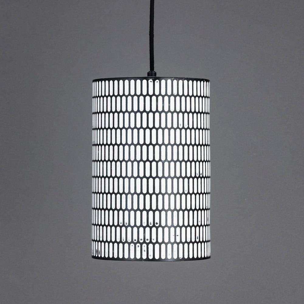 Maxim - 29121BKWT - One Light Mini Pendant - Shaka - Black / White