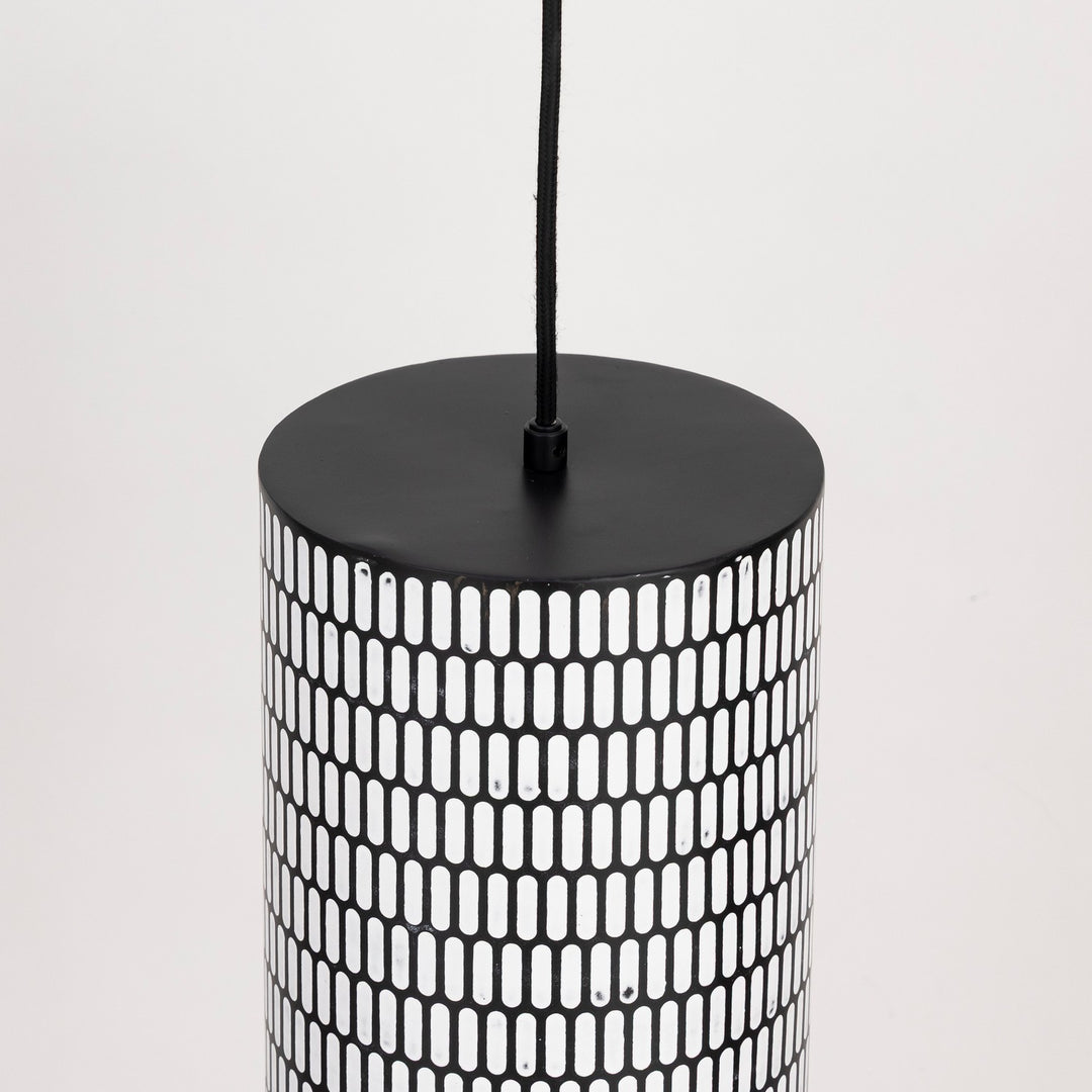 Maxim - 29121BKWT - One Light Mini Pendant - Shaka - Black / White