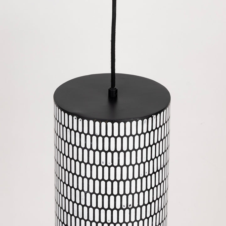 Maxim - 29121BKWT - One Light Mini Pendant - Shaka - Black / White