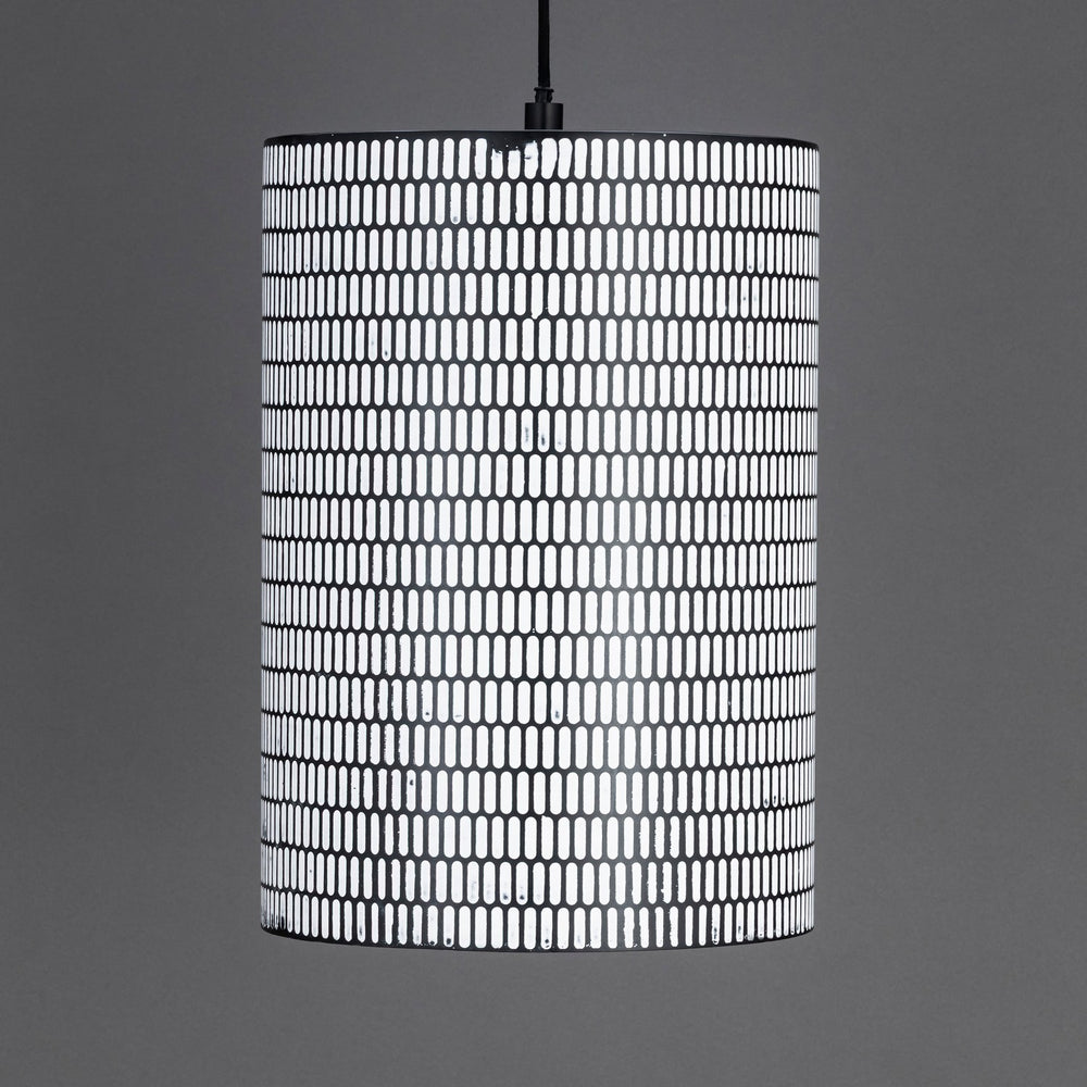 Maxim - 29123BKWT - One Light Pendant - Shaka - Black / White