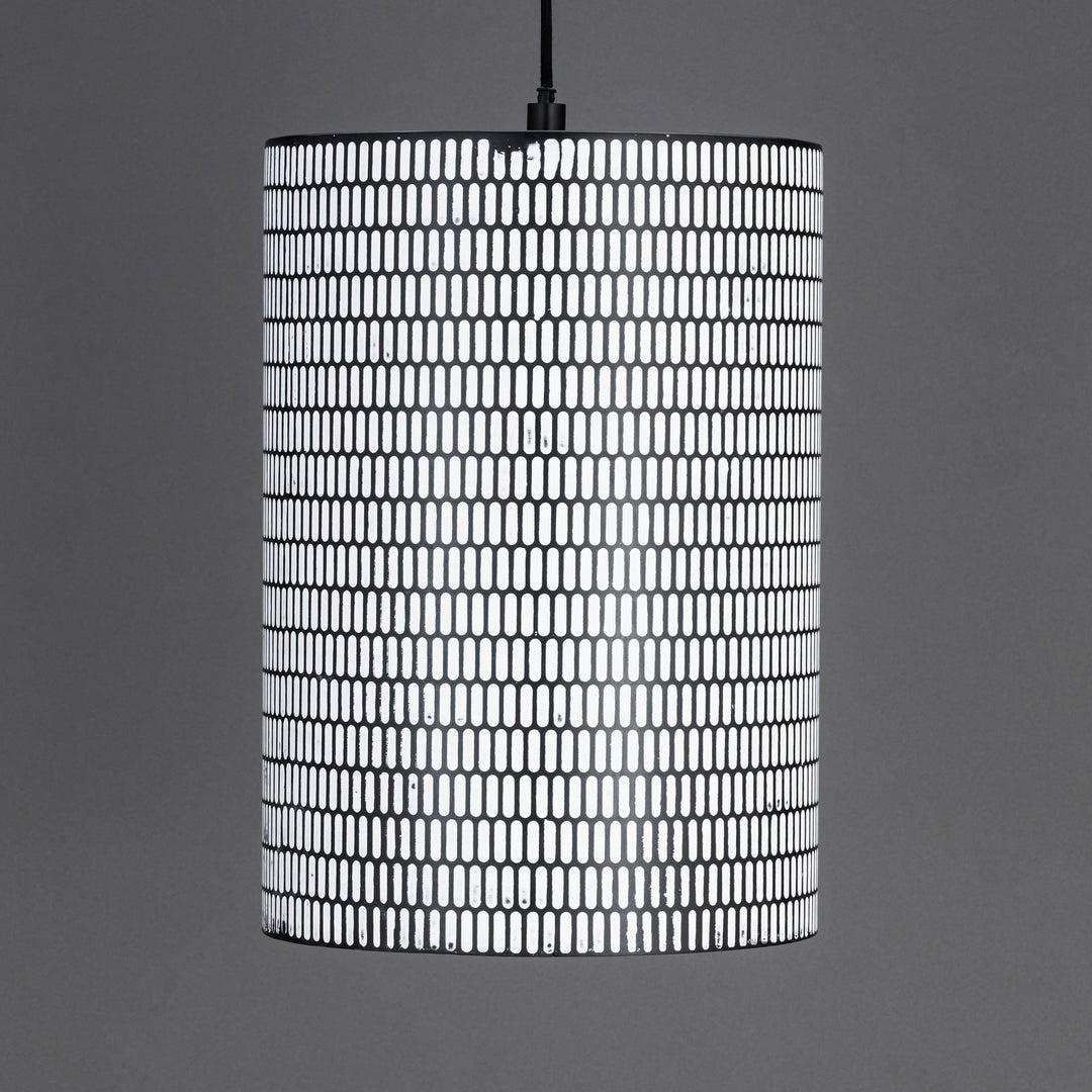 Maxim - 29123BKWT - One Light Pendant - Shaka - Black / White