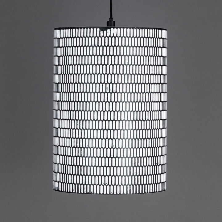 Maxim - 29123BKWT - One Light Pendant - Shaka - Black / White