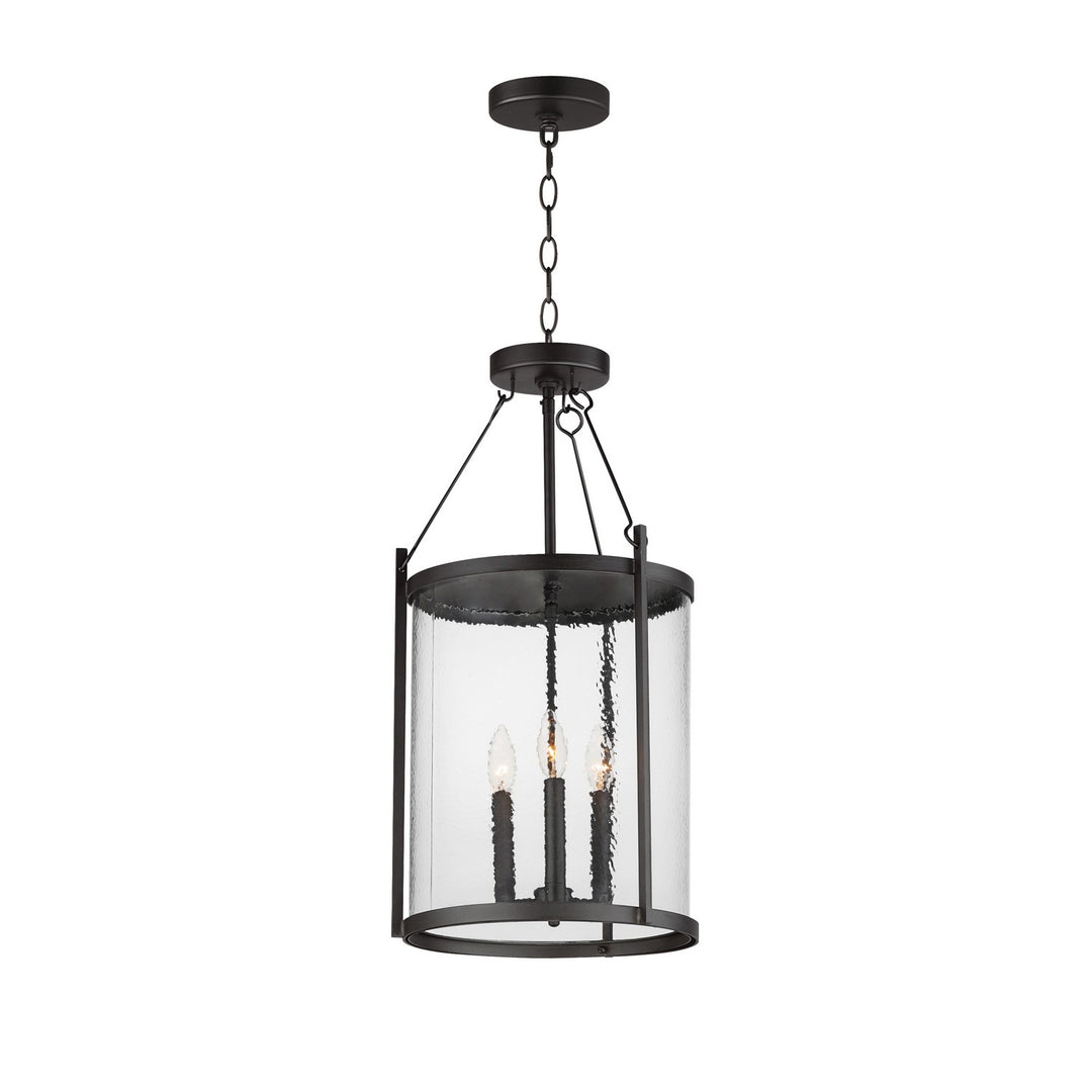 Maxim - 30069HMBK - Three Light Pendant - Belfry - Black