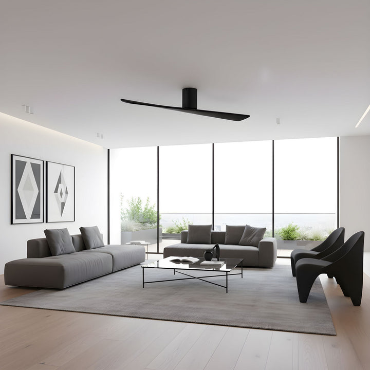 Visual Comfort Fan Canada - 2PLSMH52MBK - 52" Ceiling Fan - Plank - Midnight Black