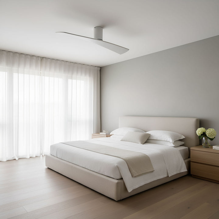 Visual Comfort Fan Canada - 2PLSMH52RZW - 52" Ceiling Fan - Plank Smart 52 Hugger - Matte White
