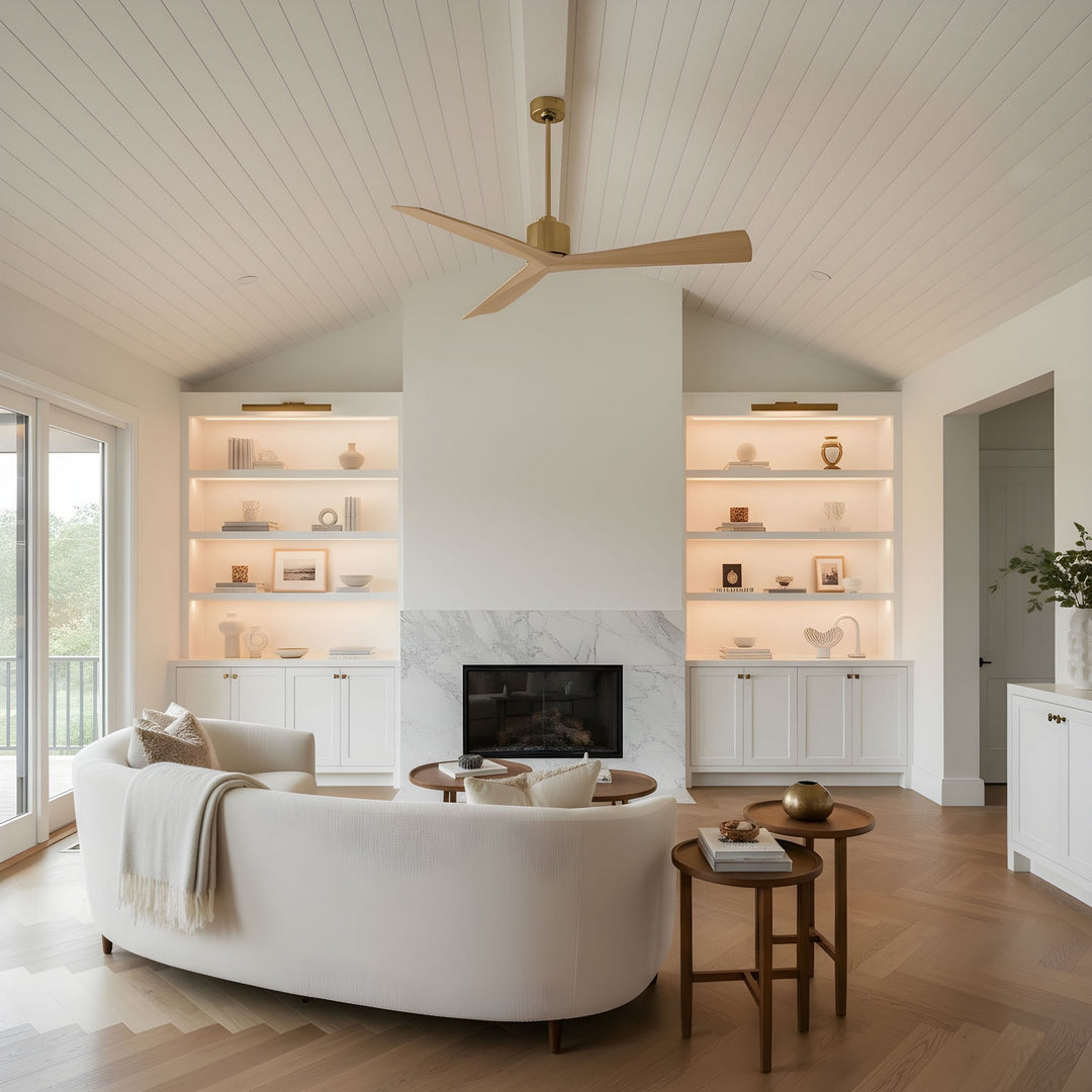Visual Comfort Fan Canada - 3ADR52BBSWWO - 52" Ceiling Fan - Adler 52 - Burnished Brass