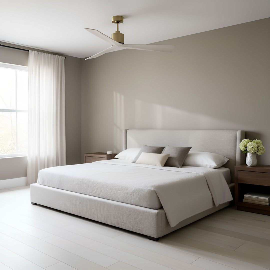 Visual Comfort Fan Canada - 3ADR60BBSWWO - 60" Ceiling Fan - Adler 60 - Burnished Brass