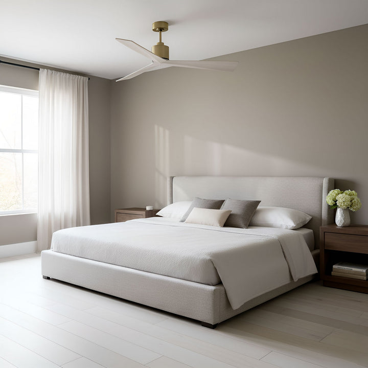 Visual Comfort Fan Canada - 3ADR60BBSWWO - 60" Ceiling Fan - Adler 60 - Burnished Brass