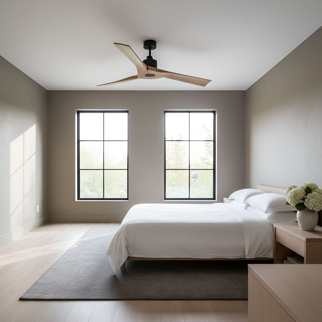 Visual Comfort Fan Canada - 3ALMSM52MBKNH - 52" Ceiling Fan - Alma Smart 52 - Midnight Black